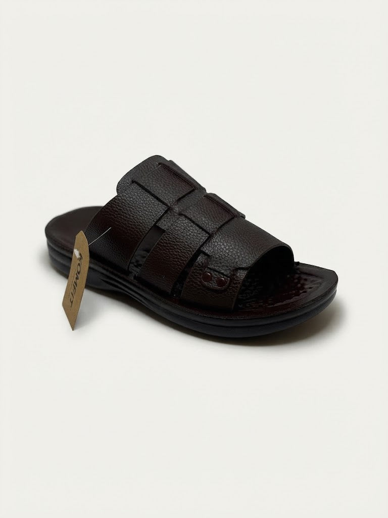 Textured Multi-Strap Waterproof Slippers-8207