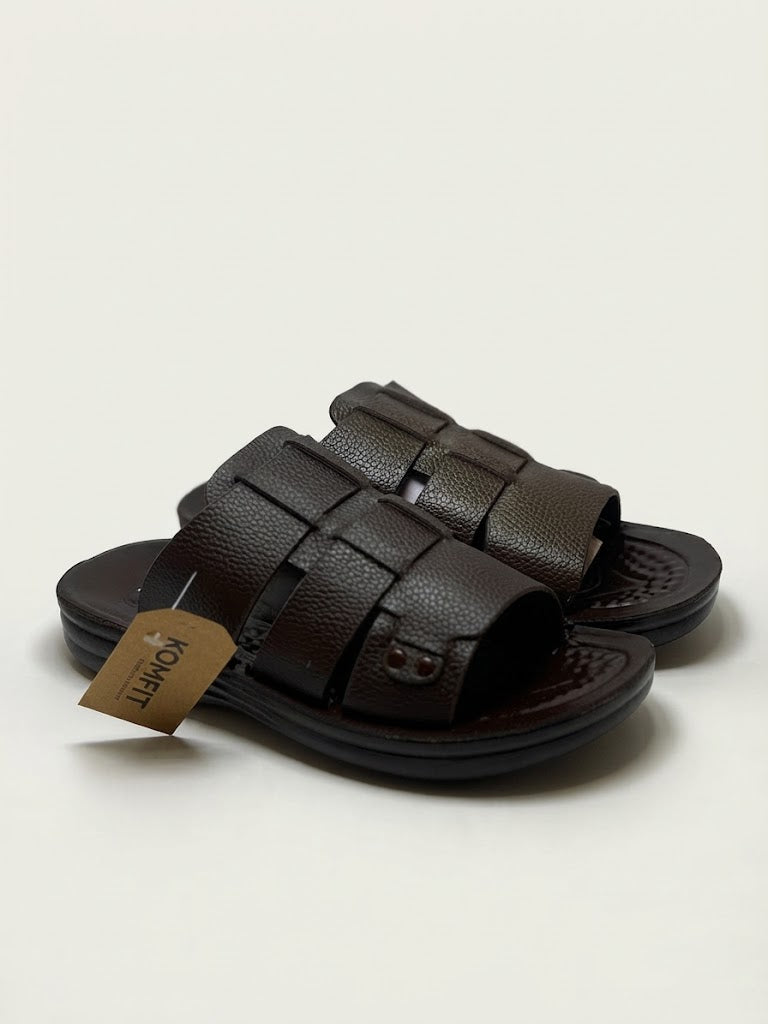 Textured Multi-Strap Waterproof Slippers-8207