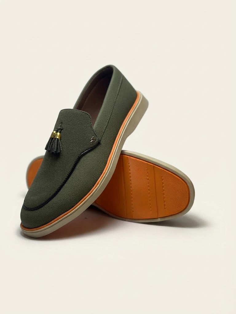 Dual Colour Slip-on Loafers