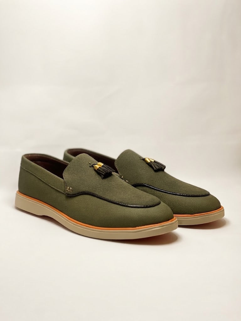 Dual Colour Slip-on Loafers