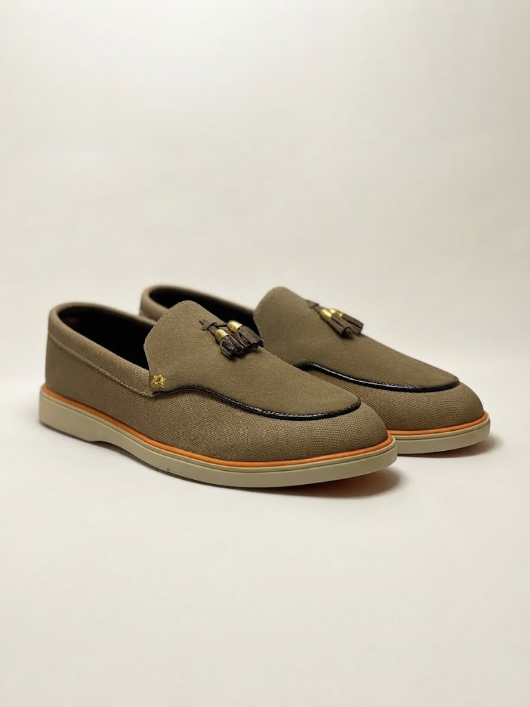 Dual Colour Slip-on Loafers