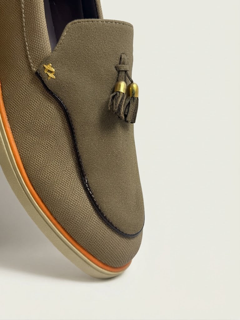 Dual Colour Slip-on Loafers