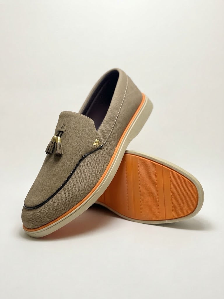 Dual Colour Slip-on Loafers